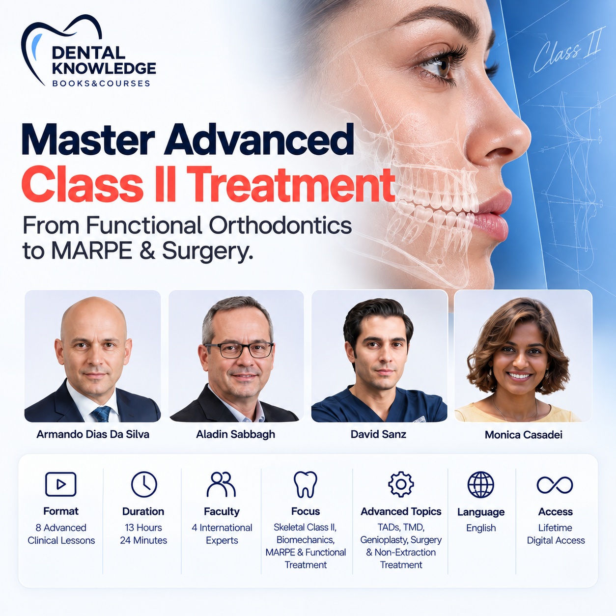 Advanced Class II Orthodontics Masterclass – MARPE, TADs, Bite Jumping & Surgical Treatment